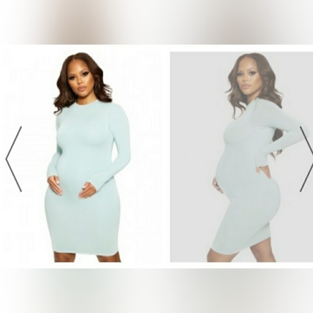 Brand New Naked Wardrobe Baby Mama Maternity Mini Dress size M4